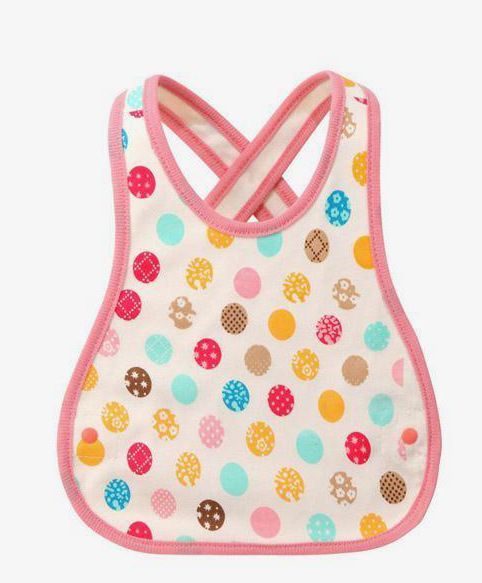 Little Hip Boutique Multicolor Dots Cross Back Bib