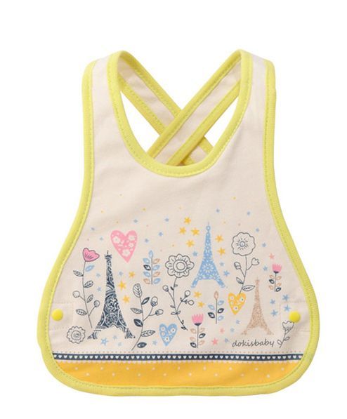 Little Hip Boutique Floral Abstract Cross Back Bib