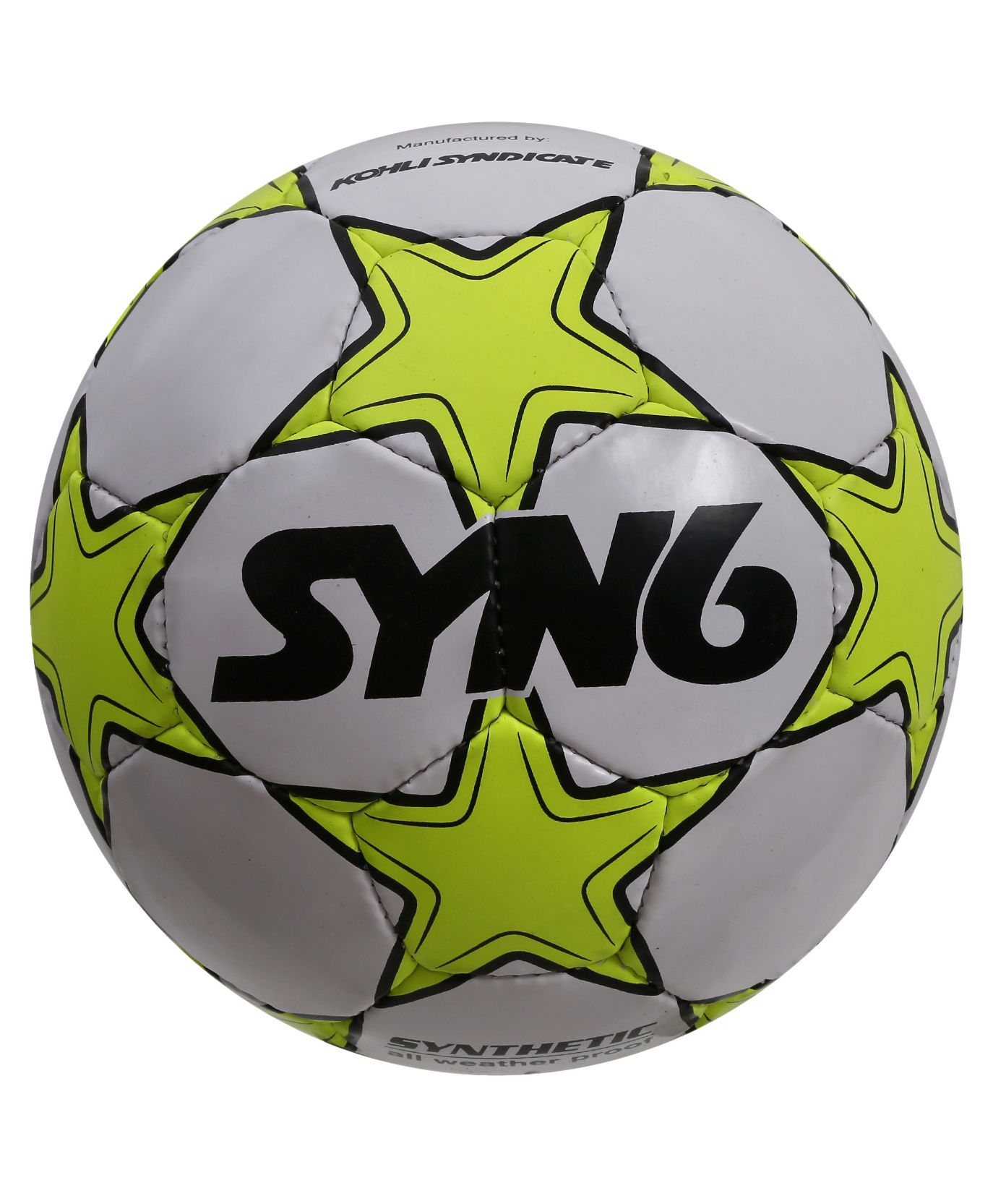SYN6 Rubber Foot Ball Star Print - Green