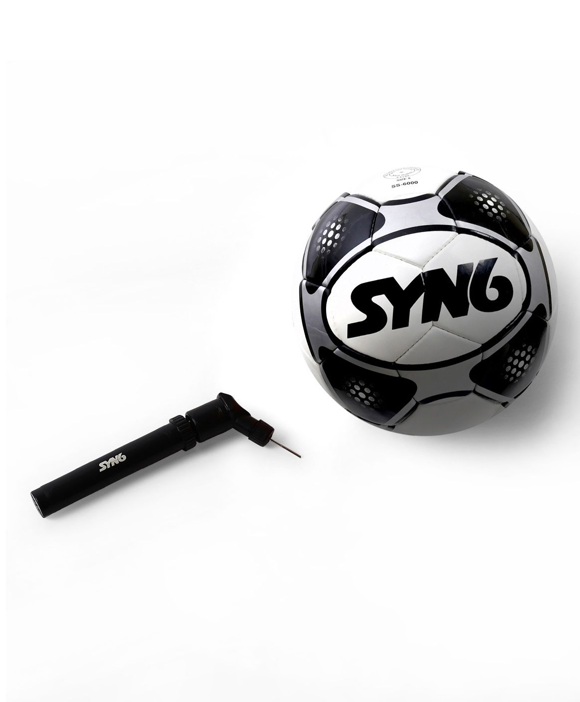 SYN6 Hand Stitched Foot Ball  With Air Pump