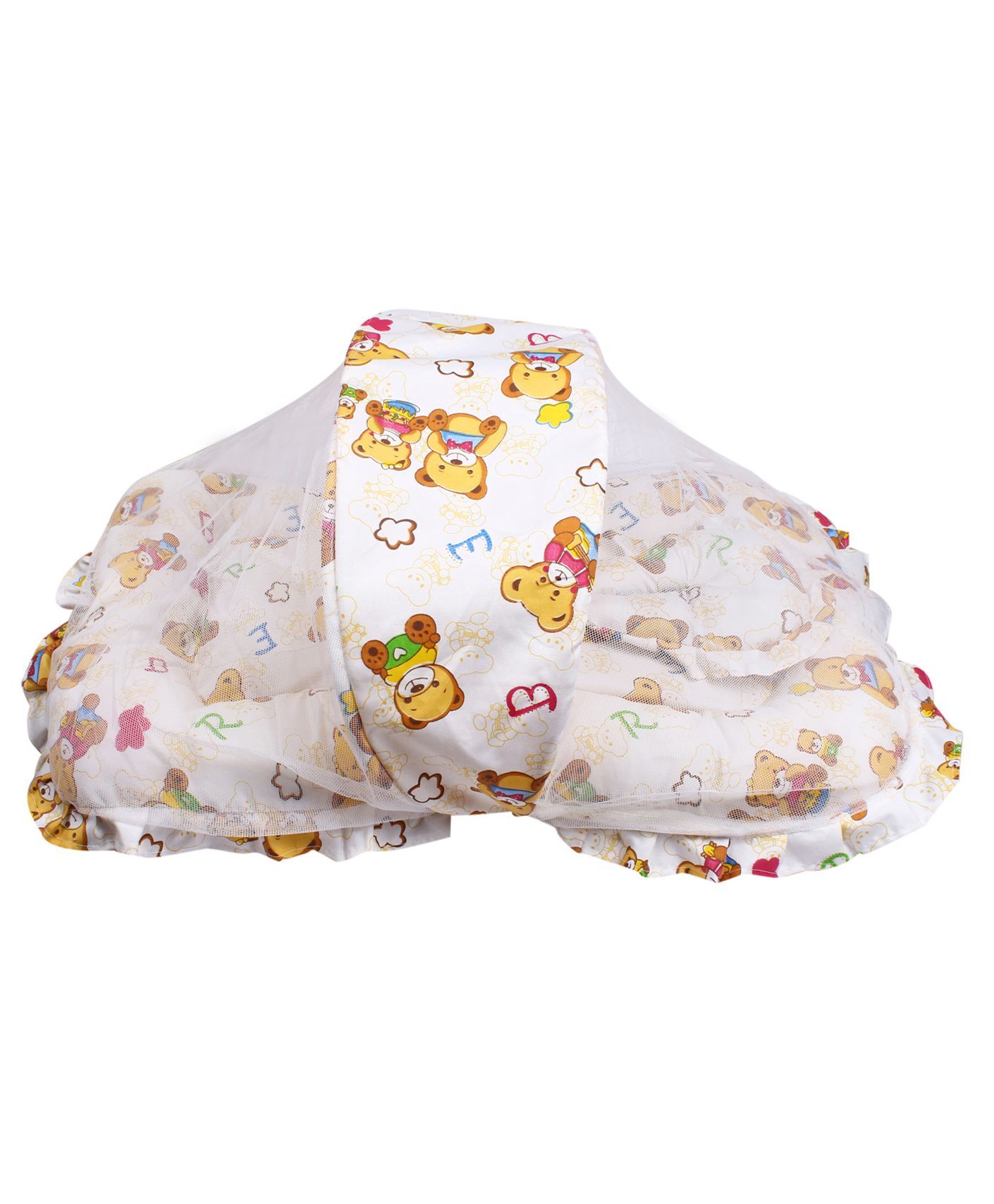 Little Hug Mattress Set with Mosquito Net Alphabet Print