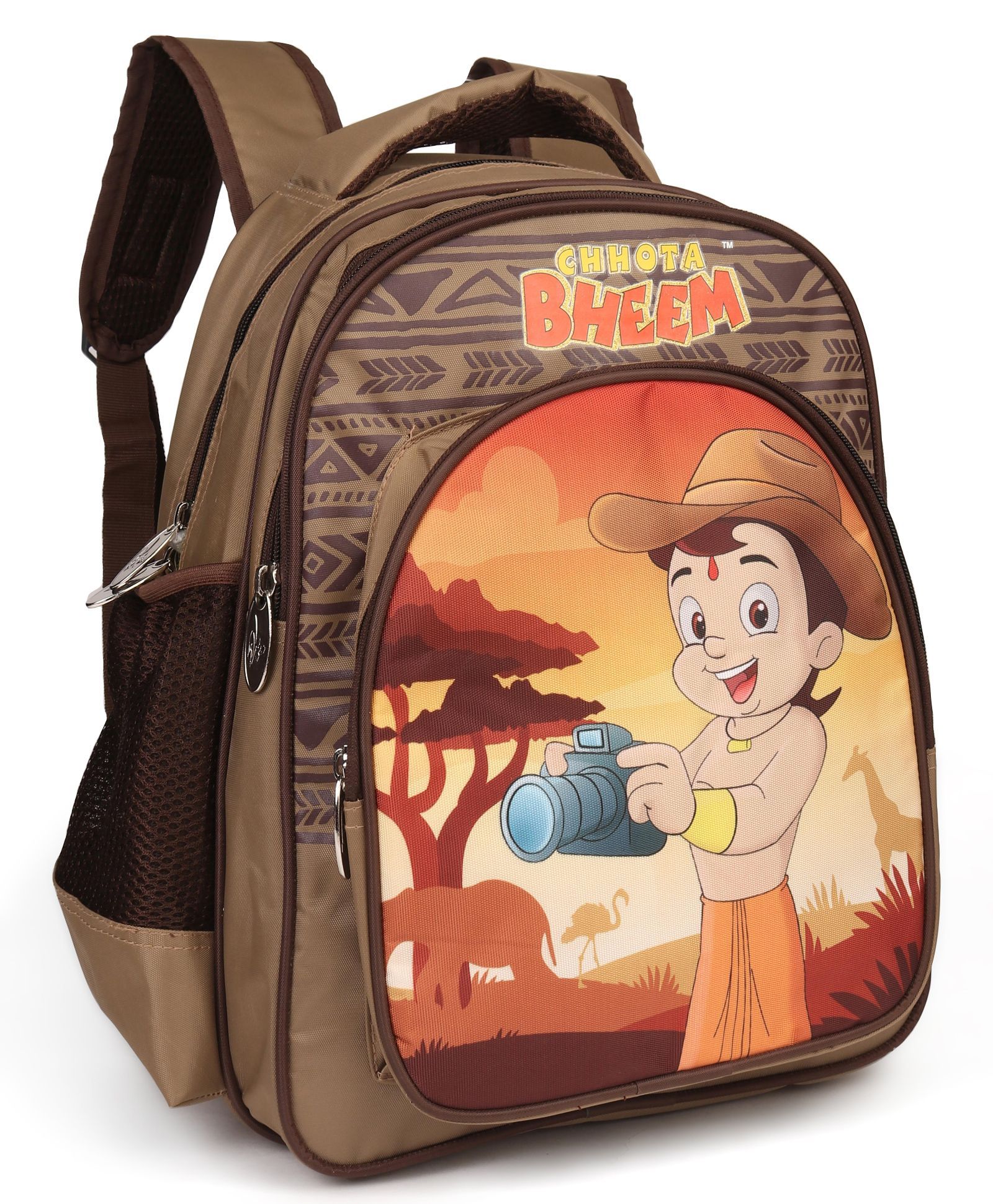 Buy Chhota Bheem School Bag Brown 14 inches Online at desertcartINDIA