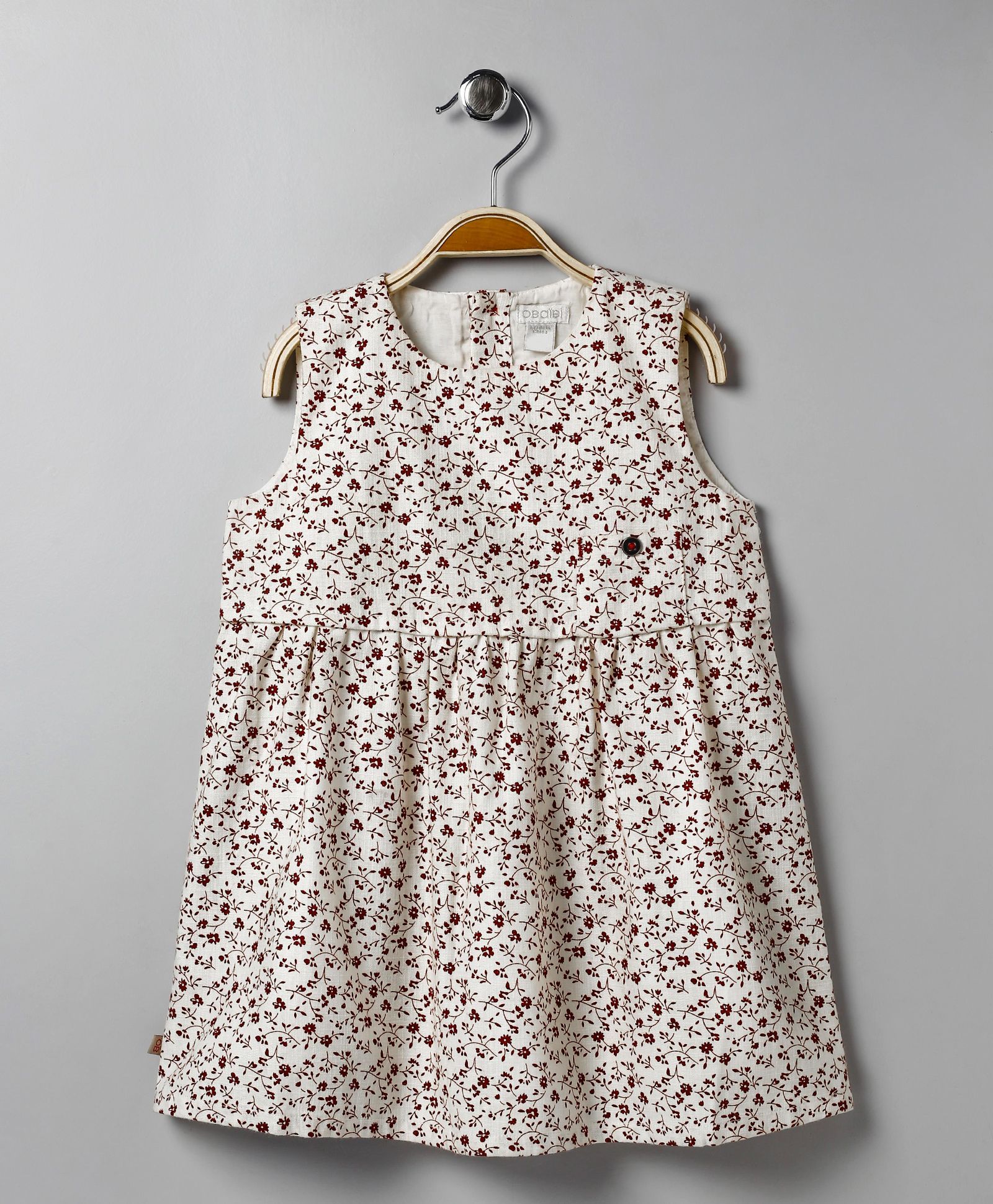Gaga Bebe Floral Printed Frock - White