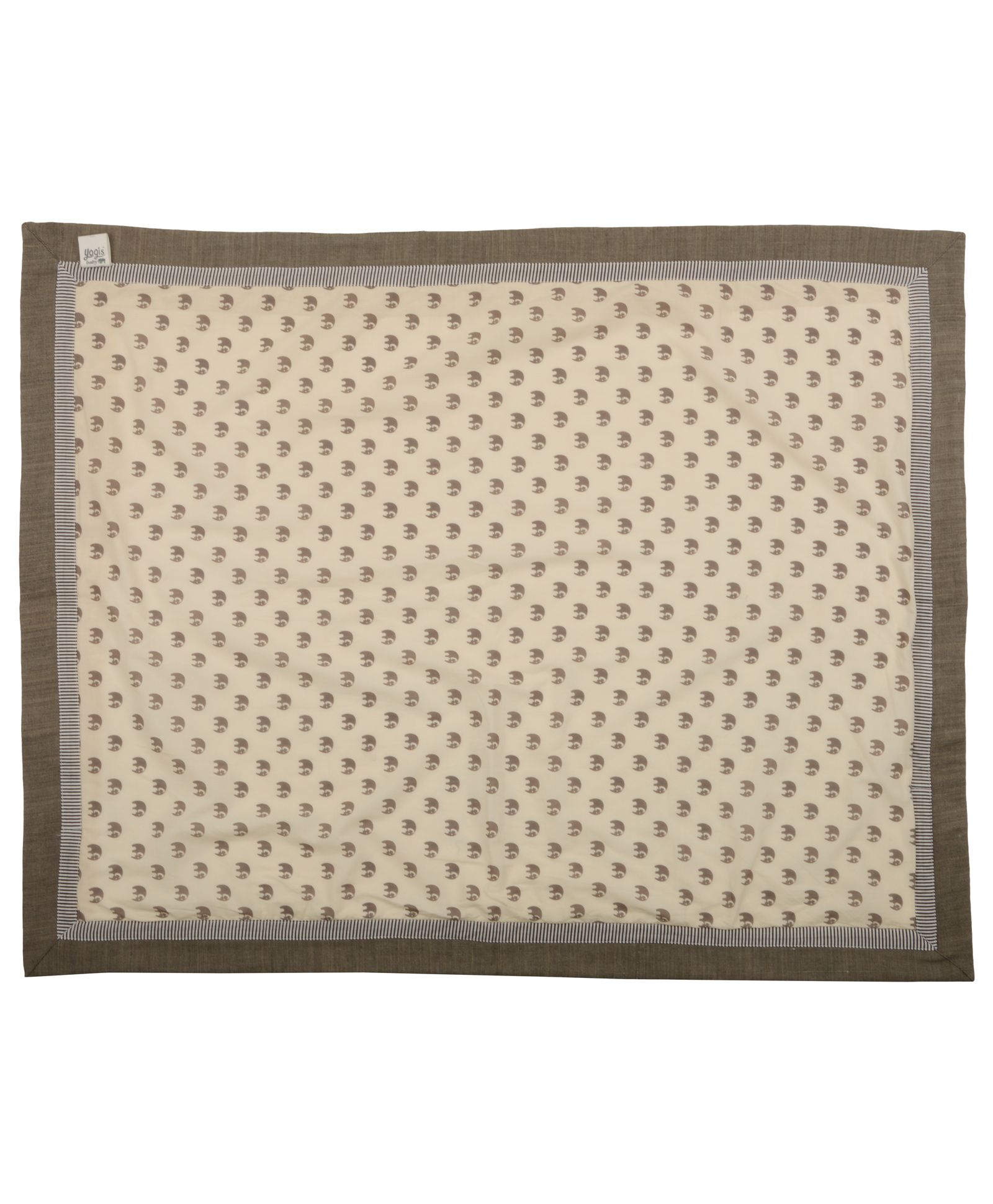 Yogis Organic Cotton Baby Quilt Elephant Print