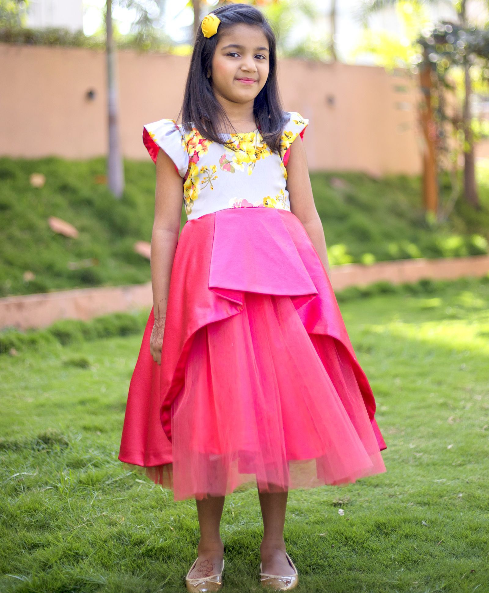 Tutus By Tutu Asymmetric Floral Gown