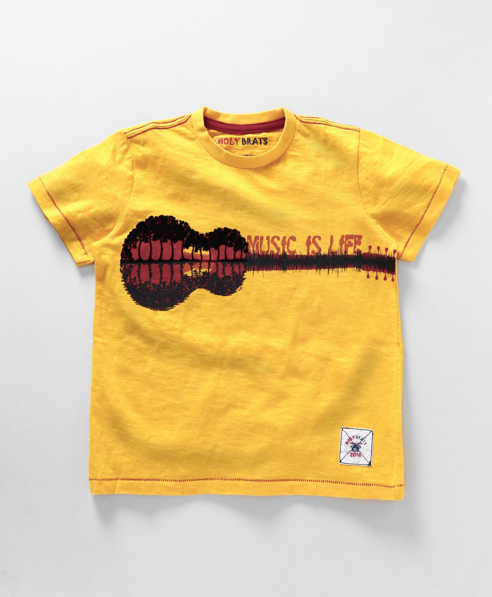 Holy Brats Guitar Print Tee