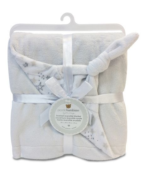 Piccolo Bambino Knotted Reversible Chamois Blanket