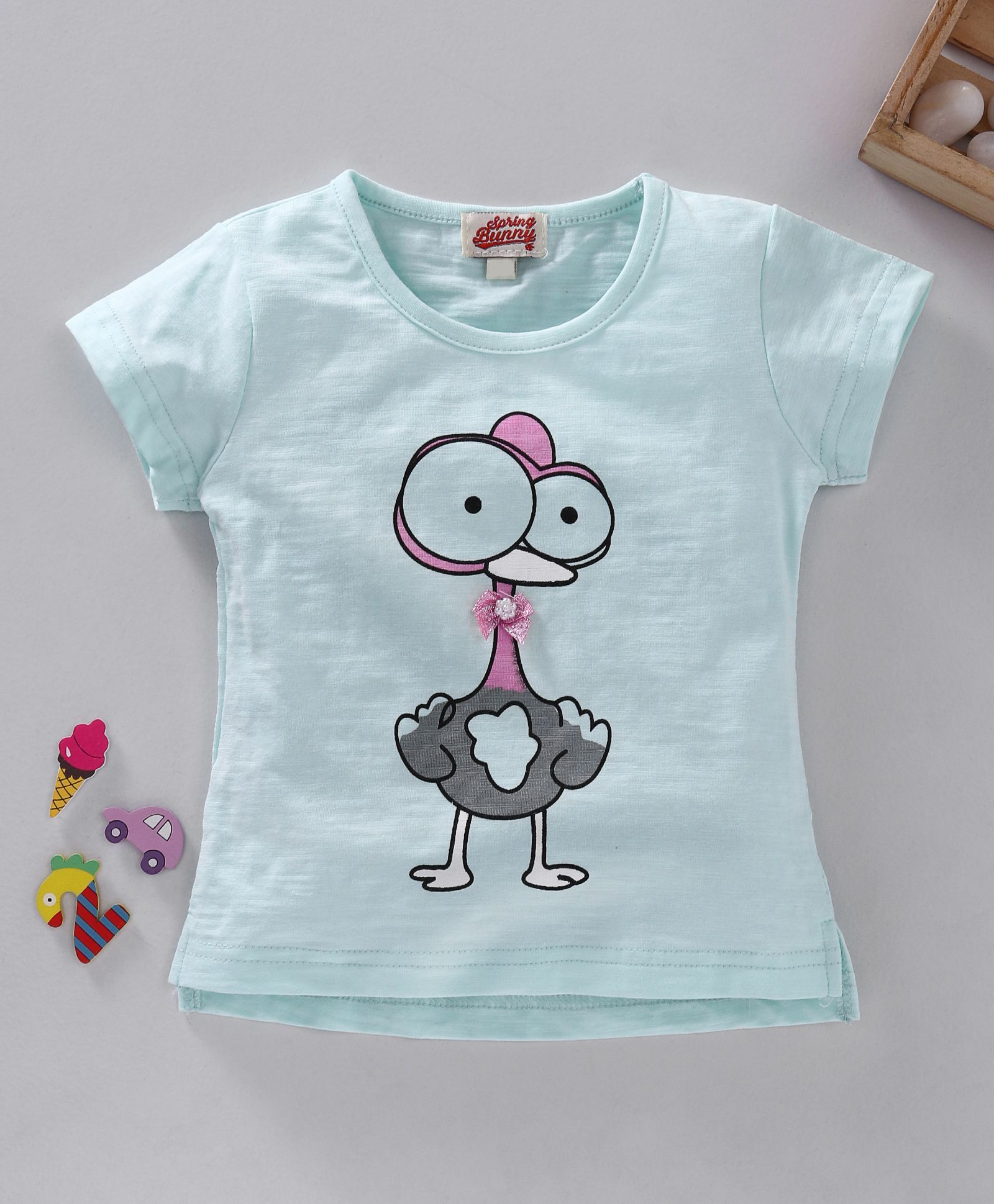 Spring Bunny Duck Print Top
