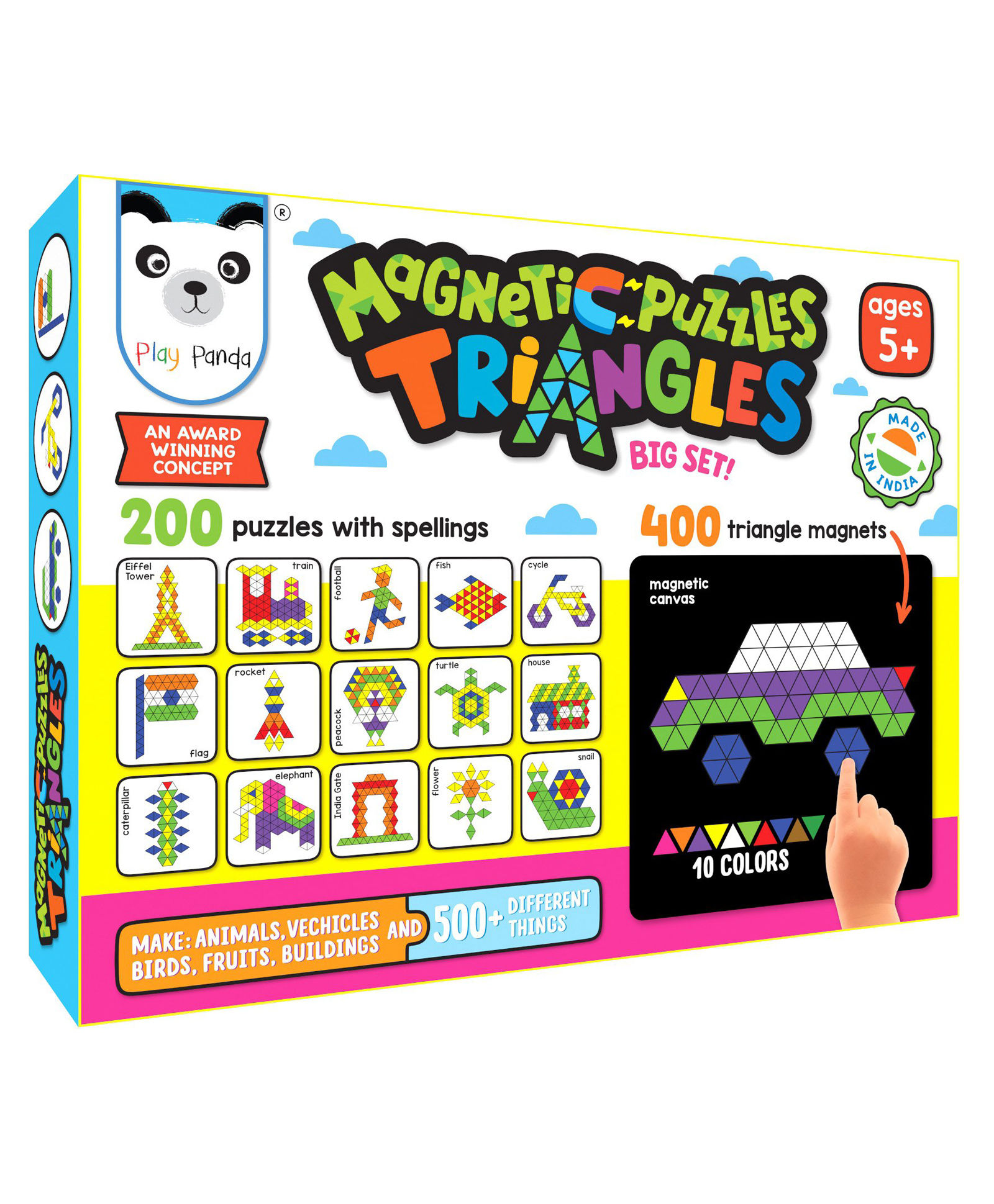 Ratnas Small Magnetic Triangle Puzzle With Canvas