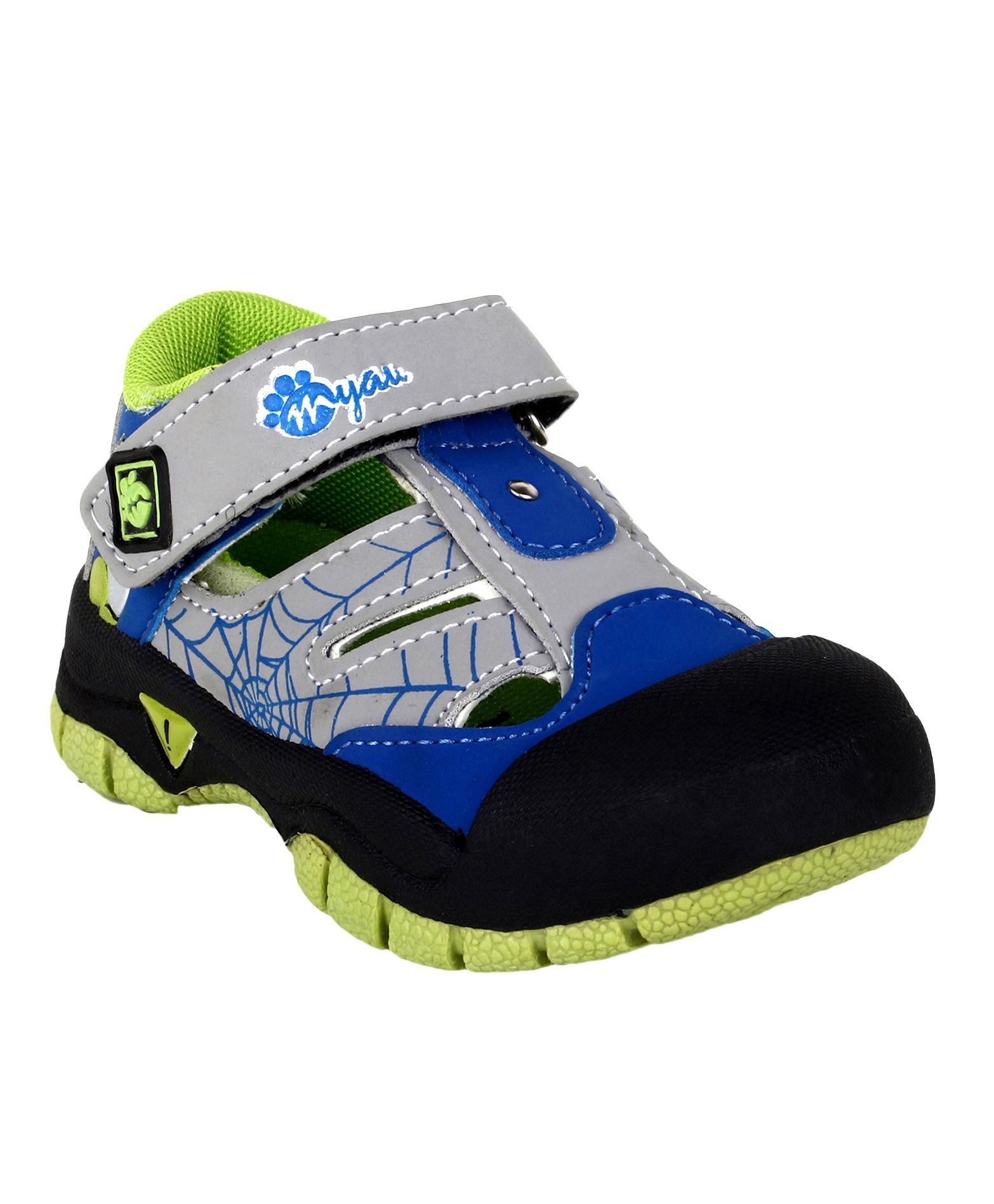 Myau Solid Velcro Closure Sports Shoes