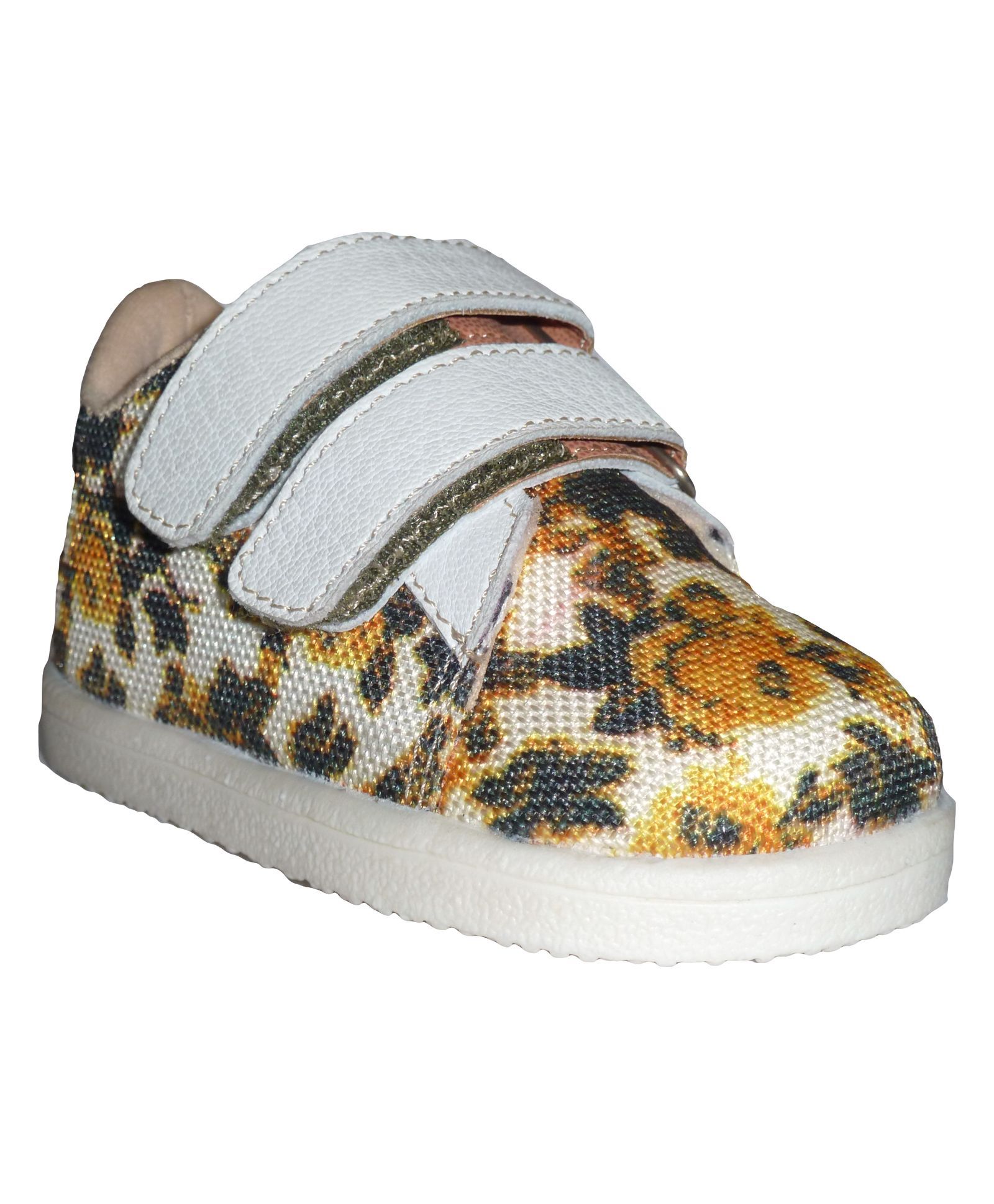 MOKS Graphic Floral Print Shoes - Yellow