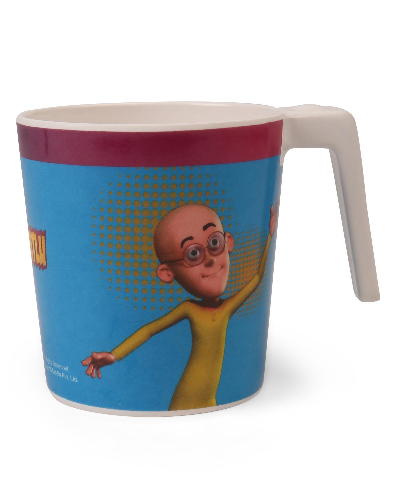 Motu Patlu Large Coffee Mug Off White Blue
