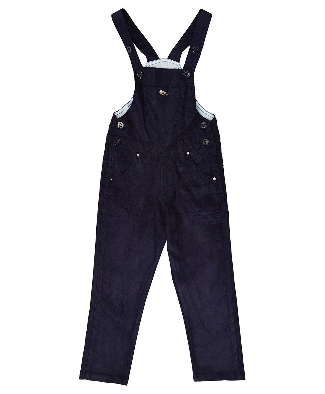 FirstClap Front Pocket Full Length Dungaree - Dark Blue