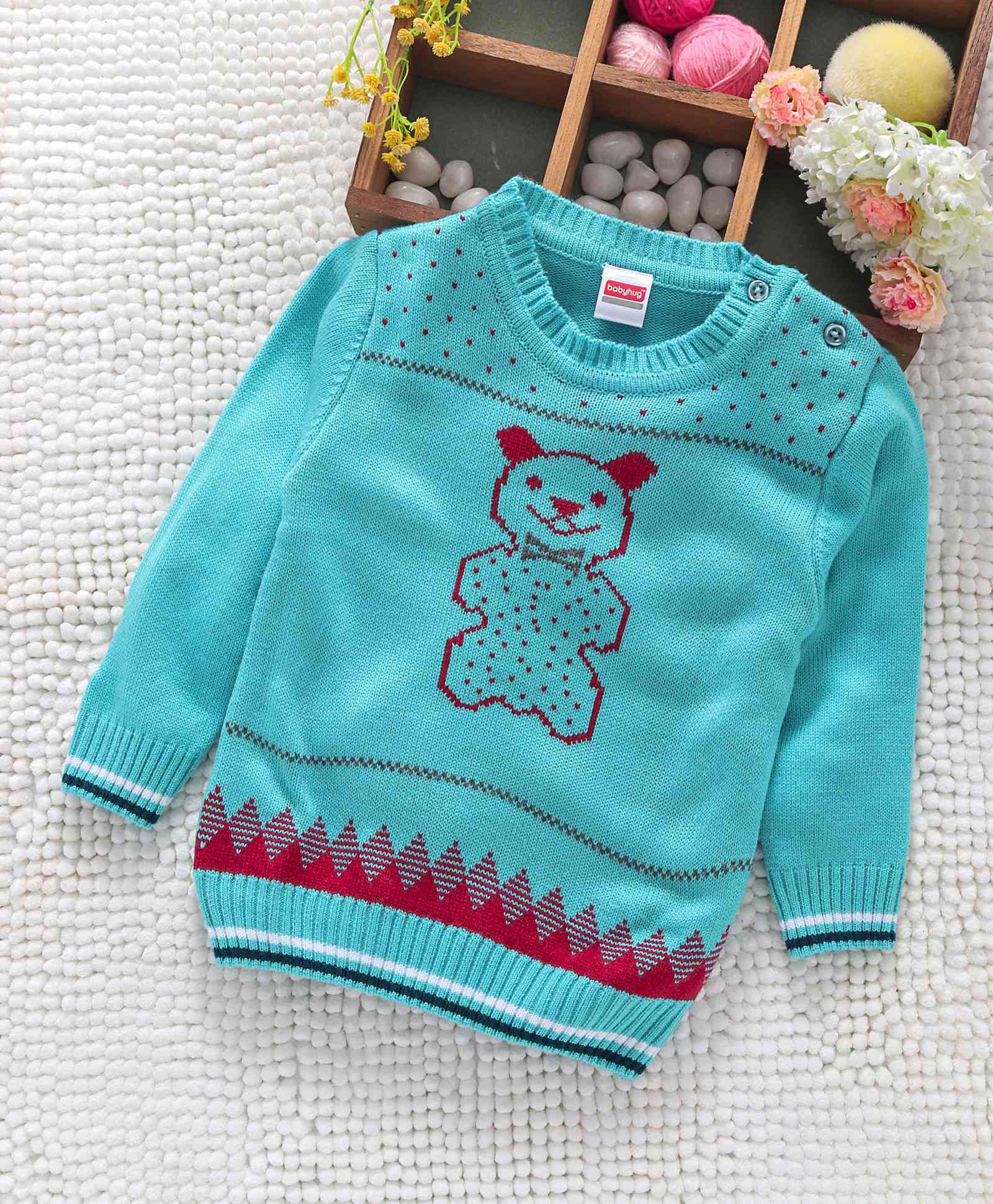 Babyhug full sleeves sweater 2025