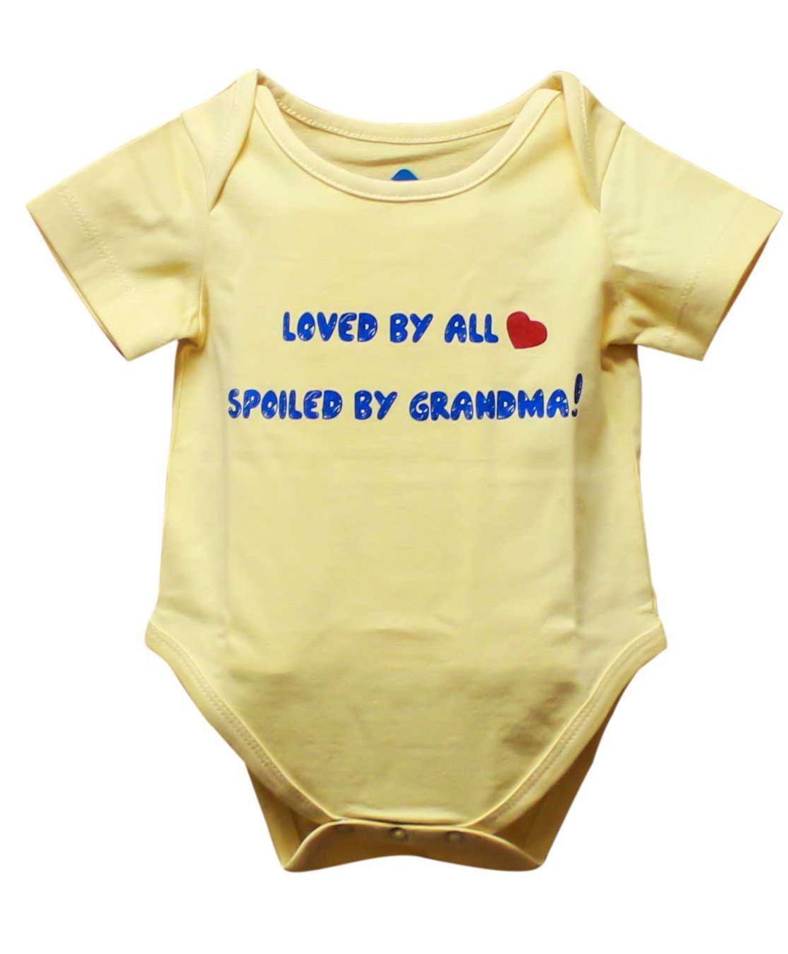 Blue Bus Store Spoiled By Grandma Print Onesie