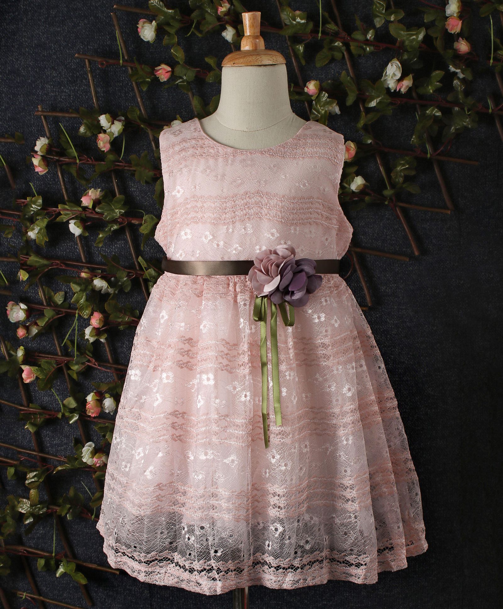 Yiduduo Floral Lace Dress