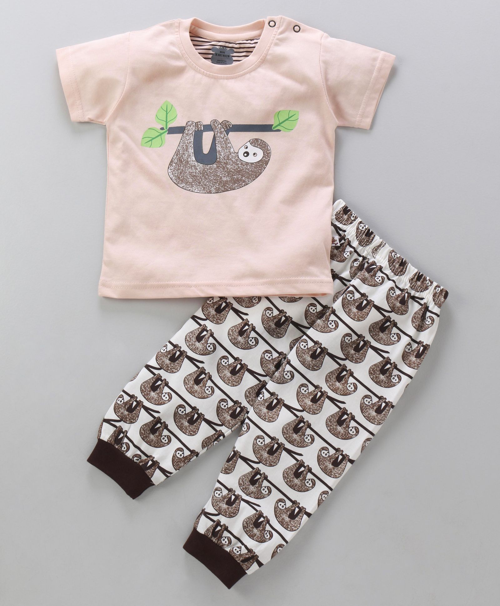 Mini Taurus Half Sleeves Night Suit Koala Print