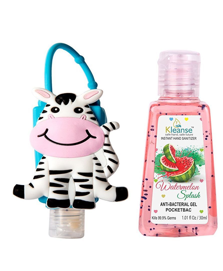 Kleanse's Anti Bacterial Watermelon Hand Sanitizer With Zebra Shape Holder