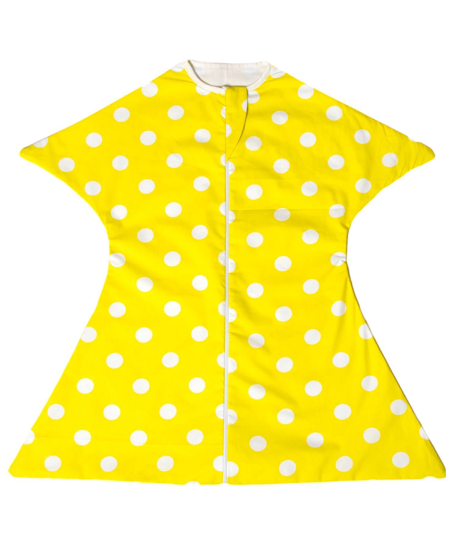 TuddyBuddy Cotton Swaddle SleepPack Polka Dots Print - Yellow