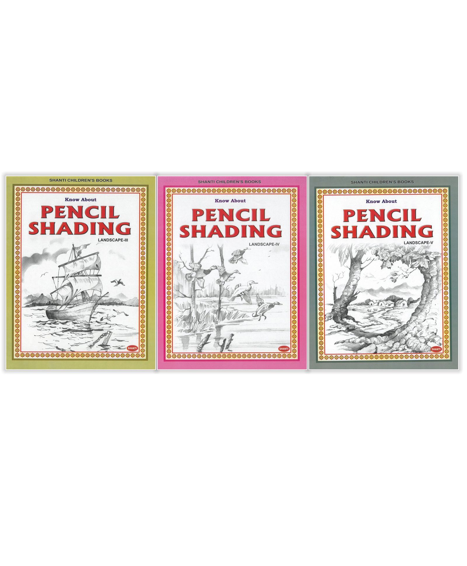 Pencil Shading Landscape Book Pack of 3