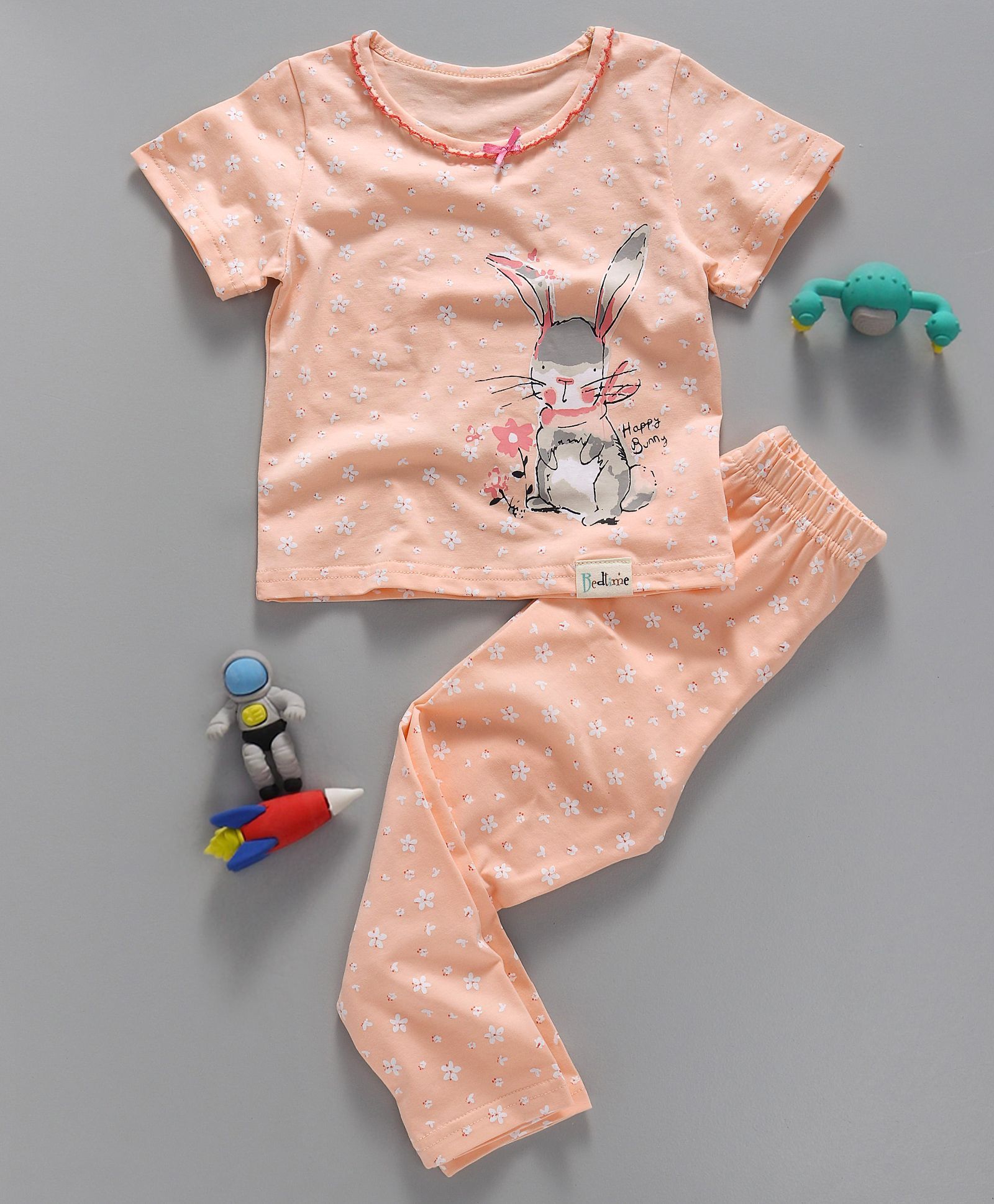 Bed Time Happy Bunny Printed Night Suit