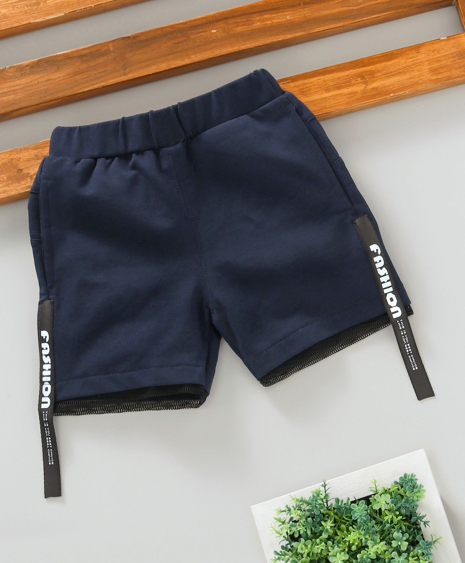 Lekeer Kids Casual Shorts - Navy Blue