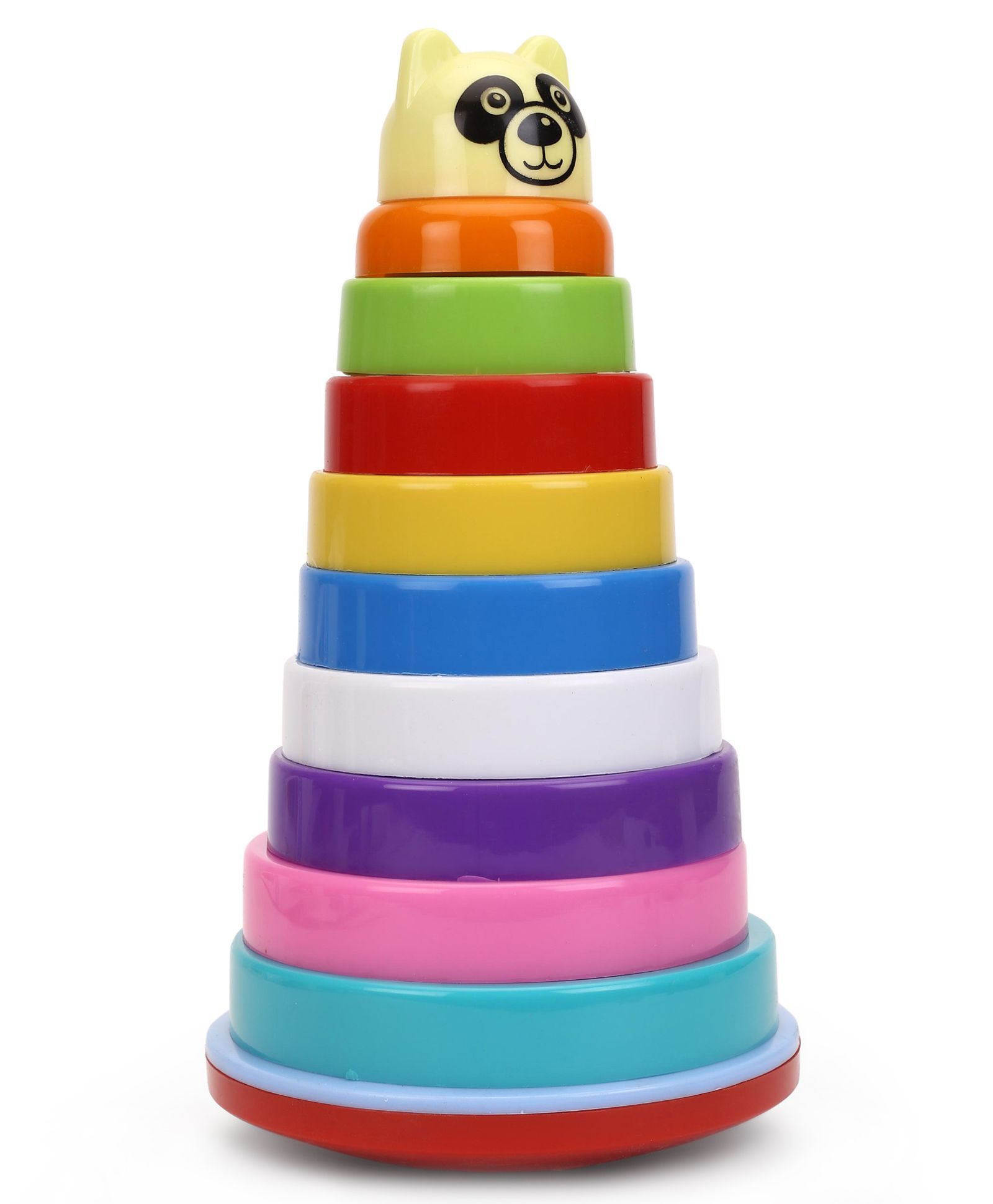 Petals Stacking Toy Bear Face Design