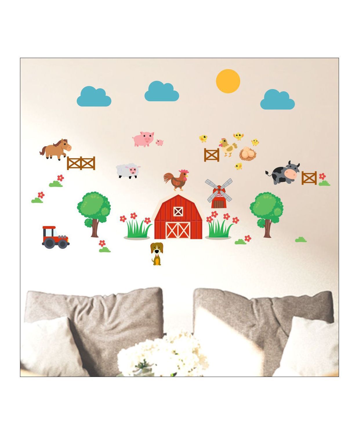 Chipakk Animal Farm Theme Wall Sticker