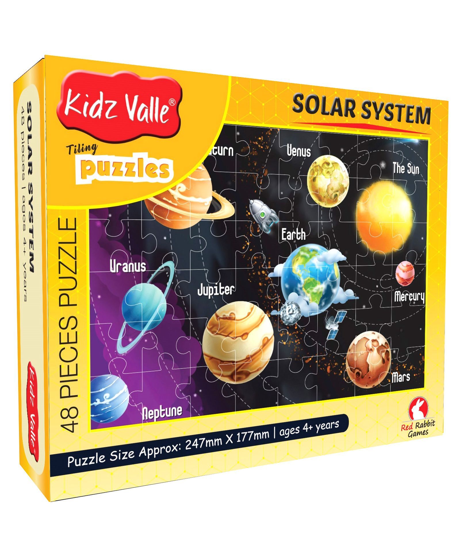Kidz Valle Solar System Jigsaw Puzzle Set Multicolour