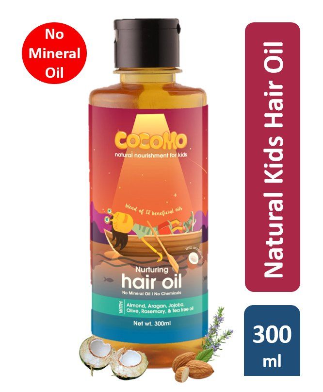 Cocomo Natural Mineral Oil Free, Coconut, Kids Hair Oil