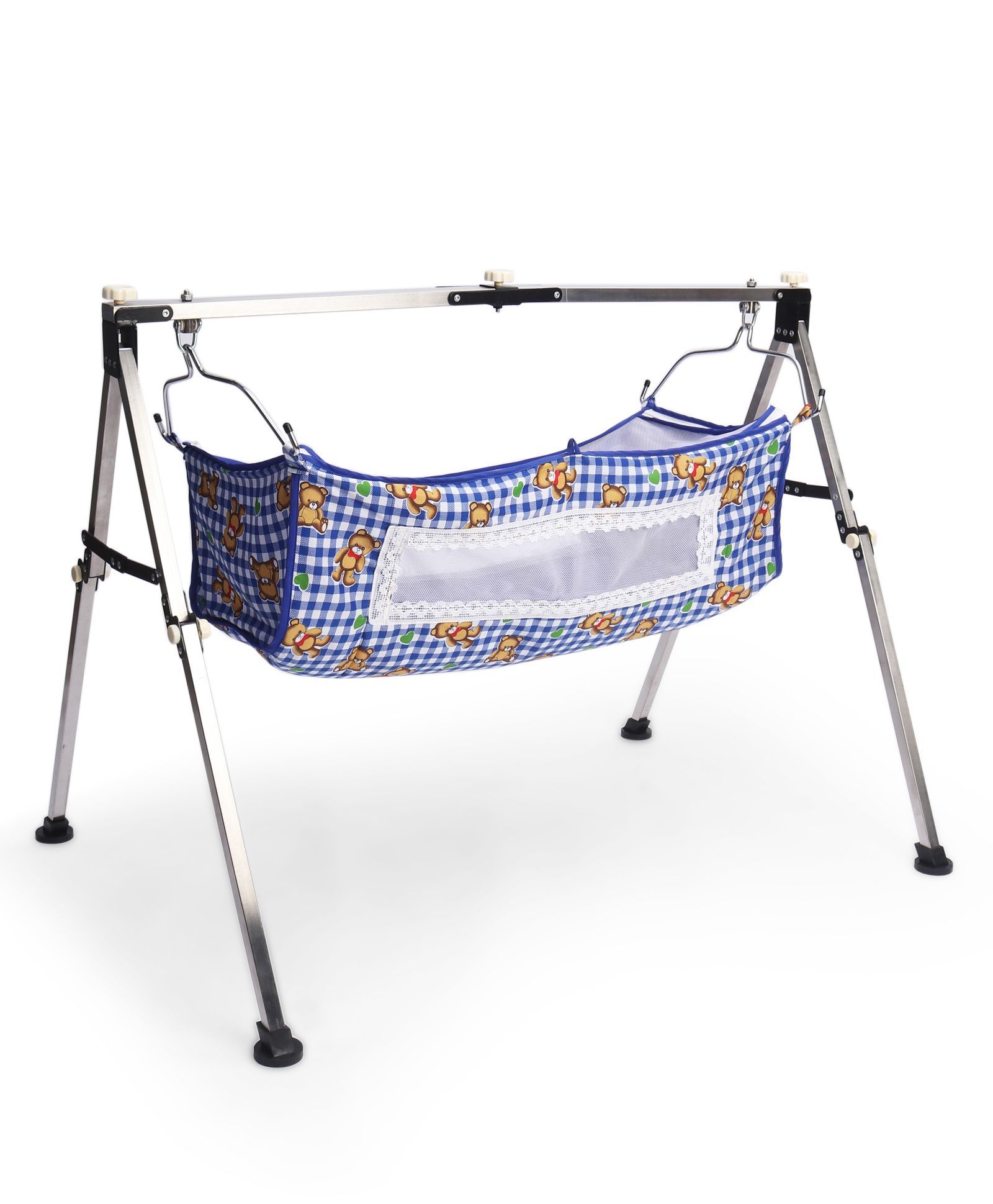 New Natraj Porta Baby Cradle - Blue