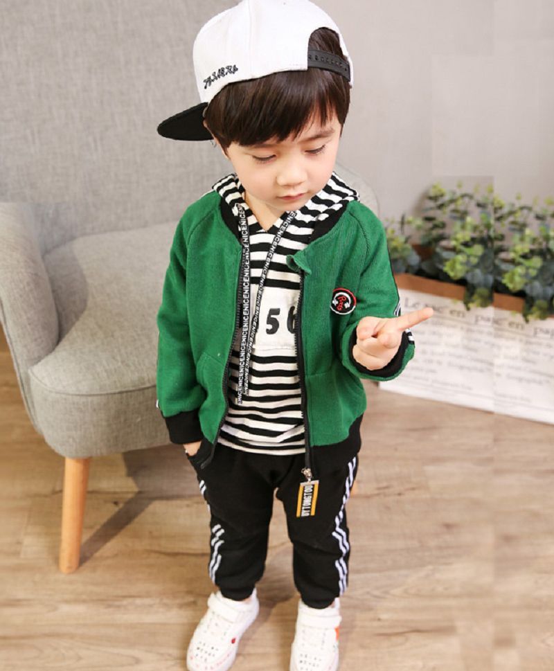Dells World Striped Hoodie With Jacket & Bottom