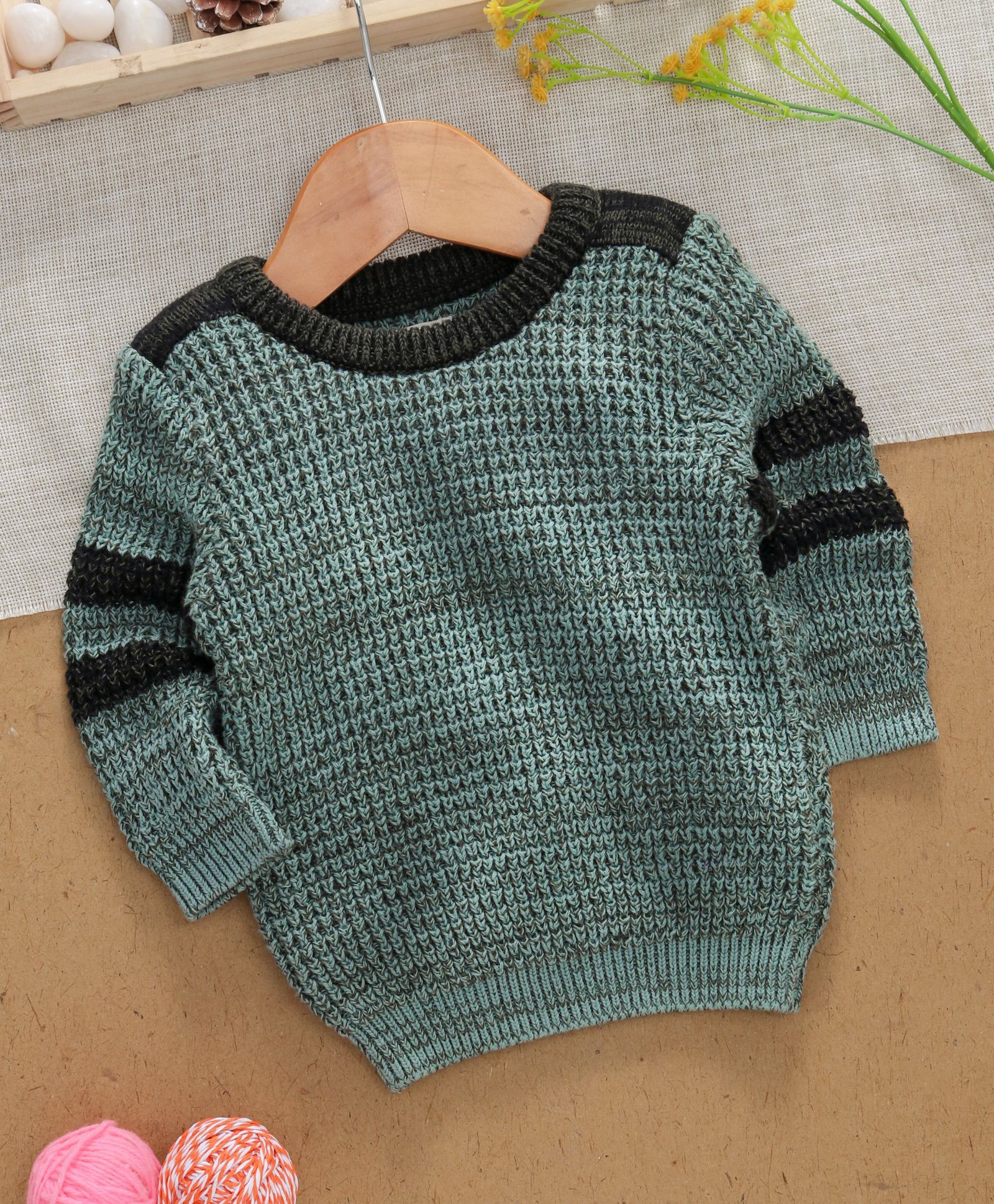 Yellow Apple Winter Wear Full Sleeves Tee - Green