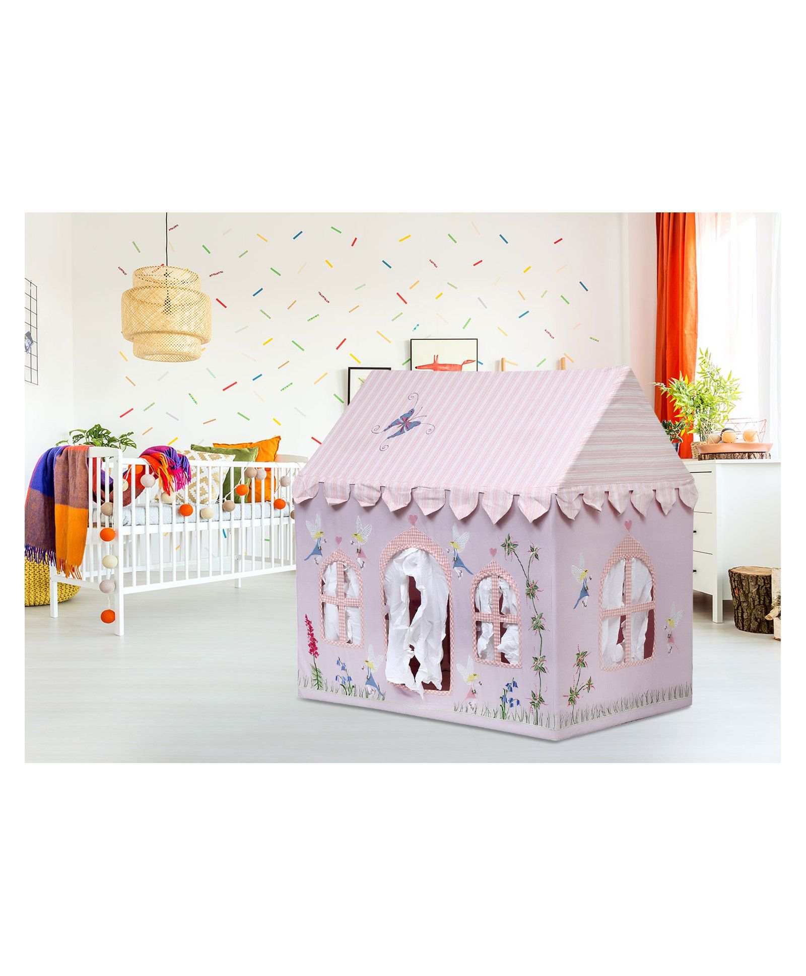 Second May Small Play House With Quilt Fairy Embroidered