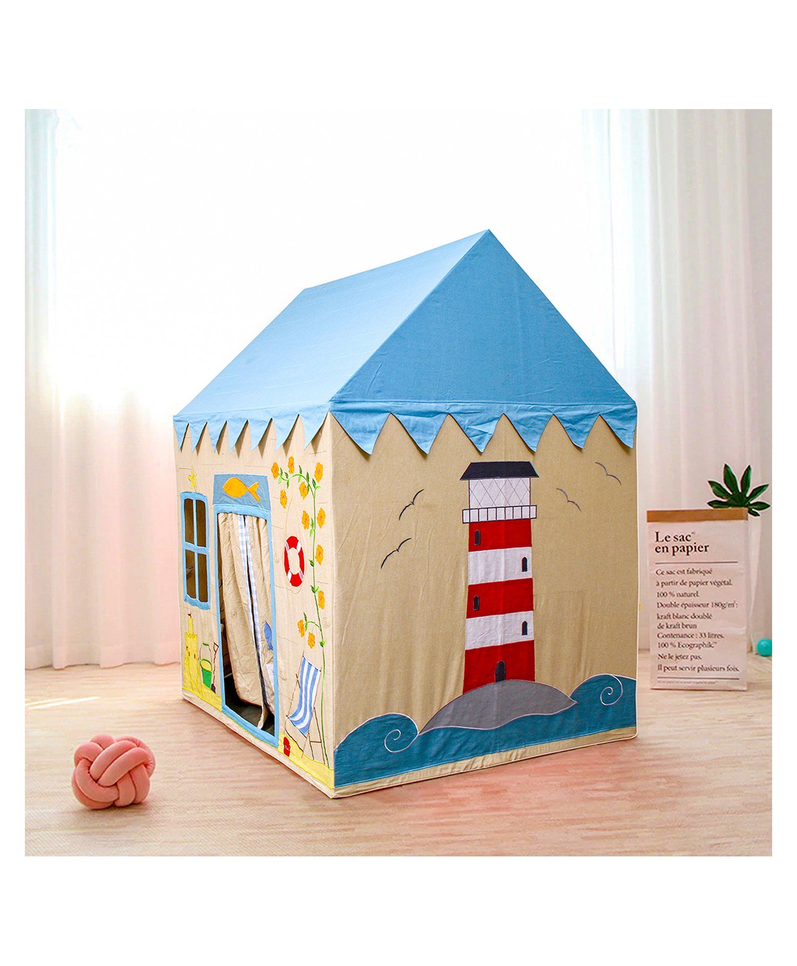 Second May Large Play House Sand Castle Design - Light Blue
