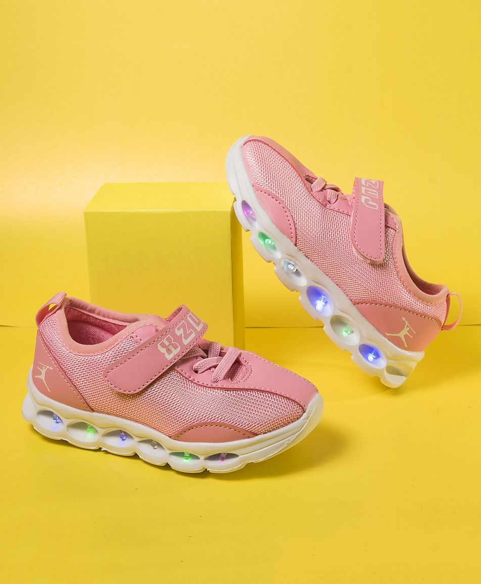 Little Maira Velcro Closure Led Shoes