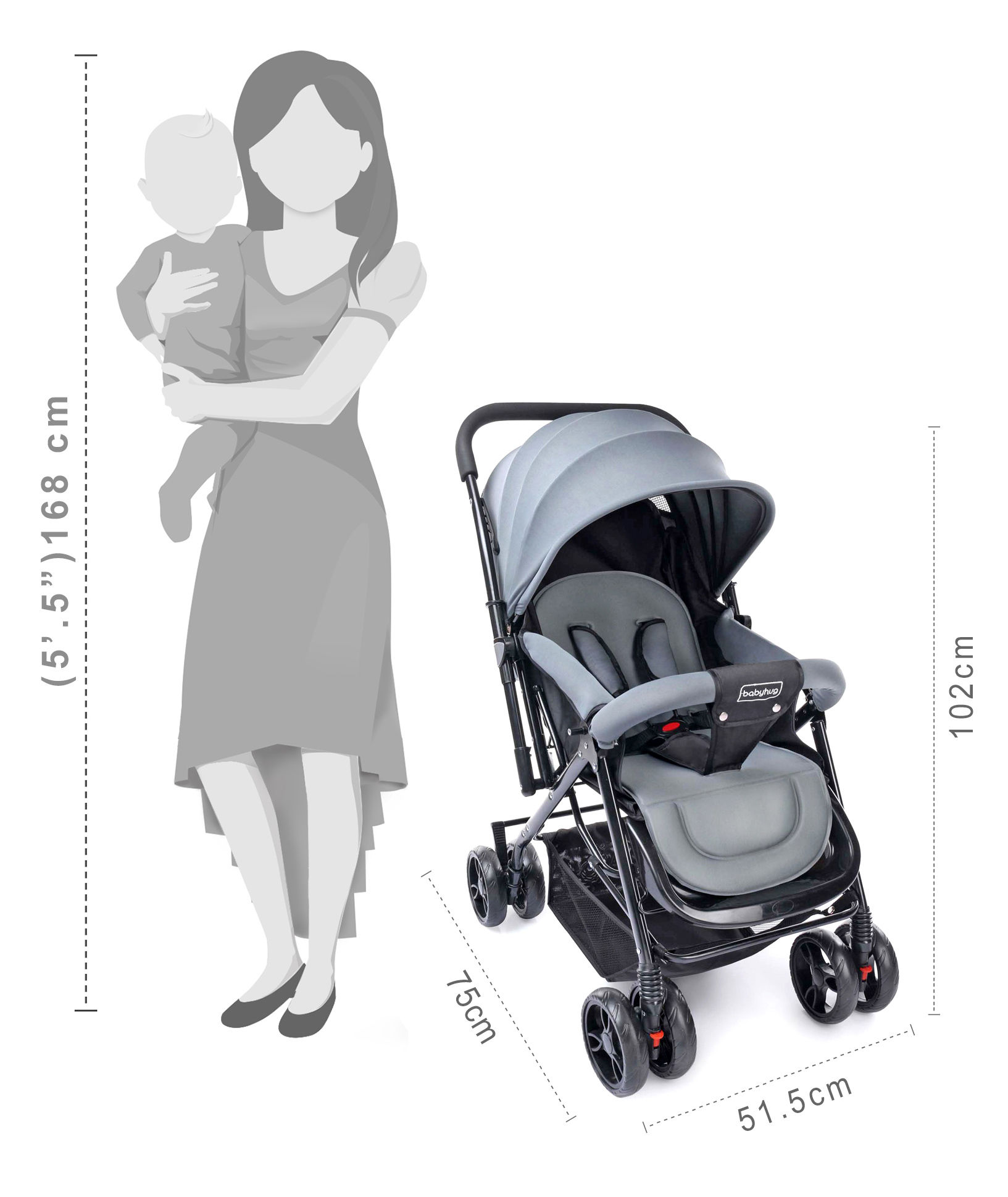 babyhug symphony stroller