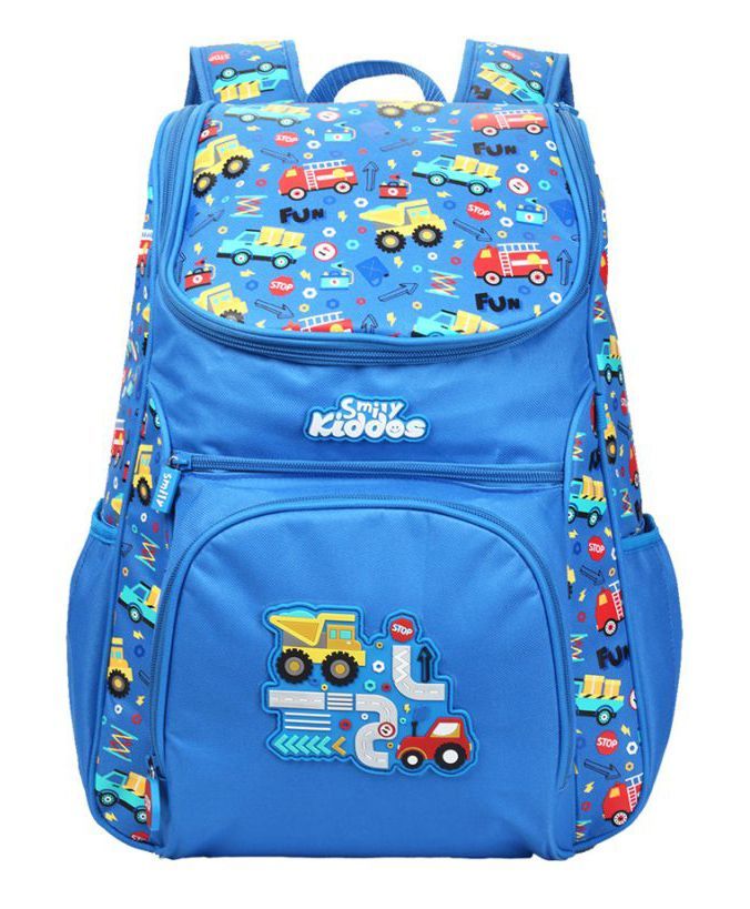 Smilykiddos Backpack Dark Blue - Height 18 inches