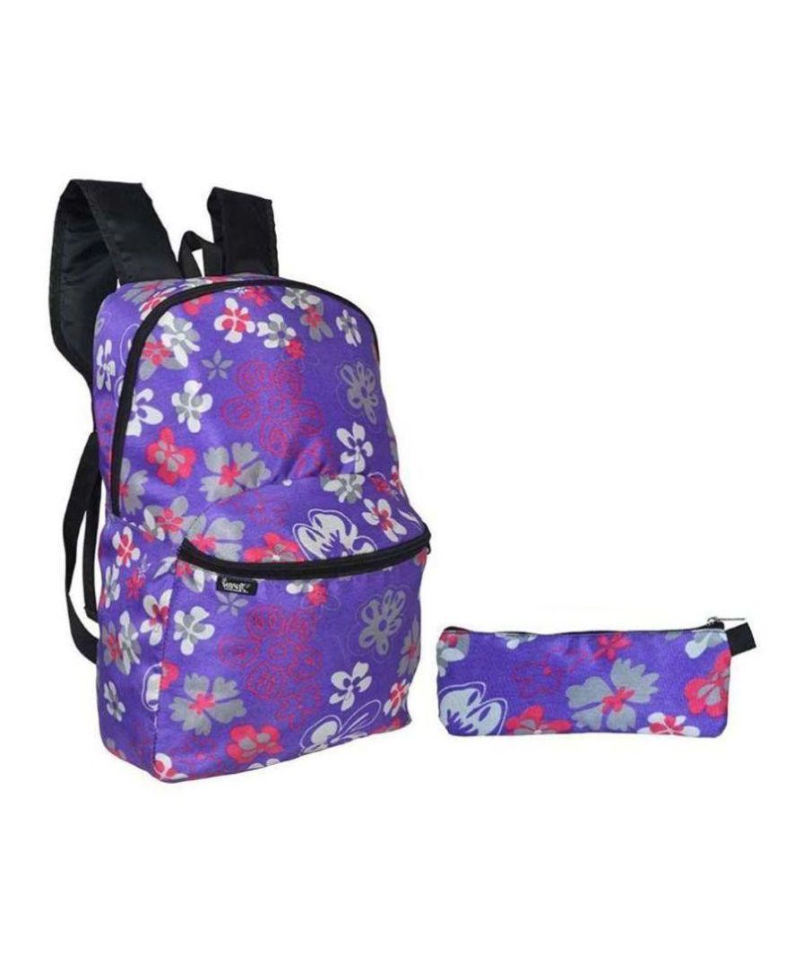 Avon Bags Waterproof Backpack With Pouch Purple