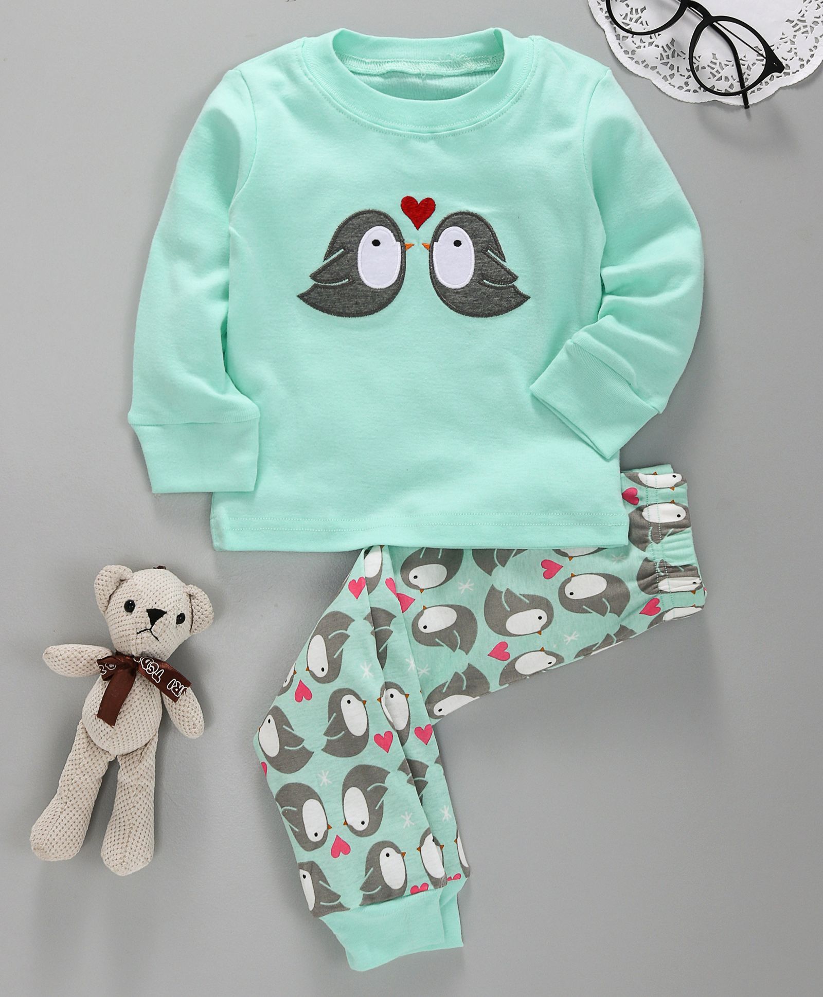 Jumpin Jammies Birds Print Night Wear