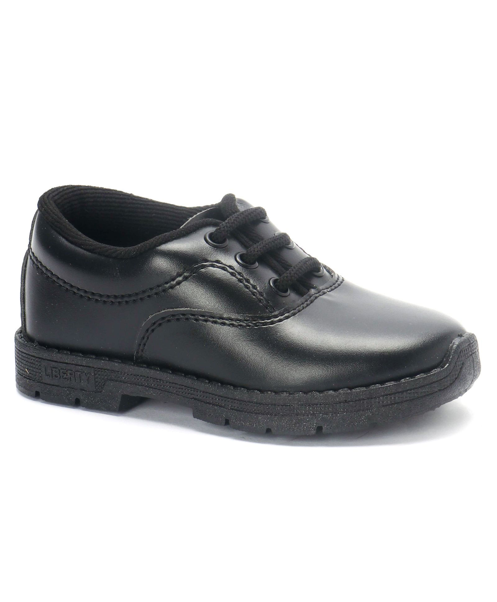 Prefect By Liberty School Shoes With Tie Up Style - Black