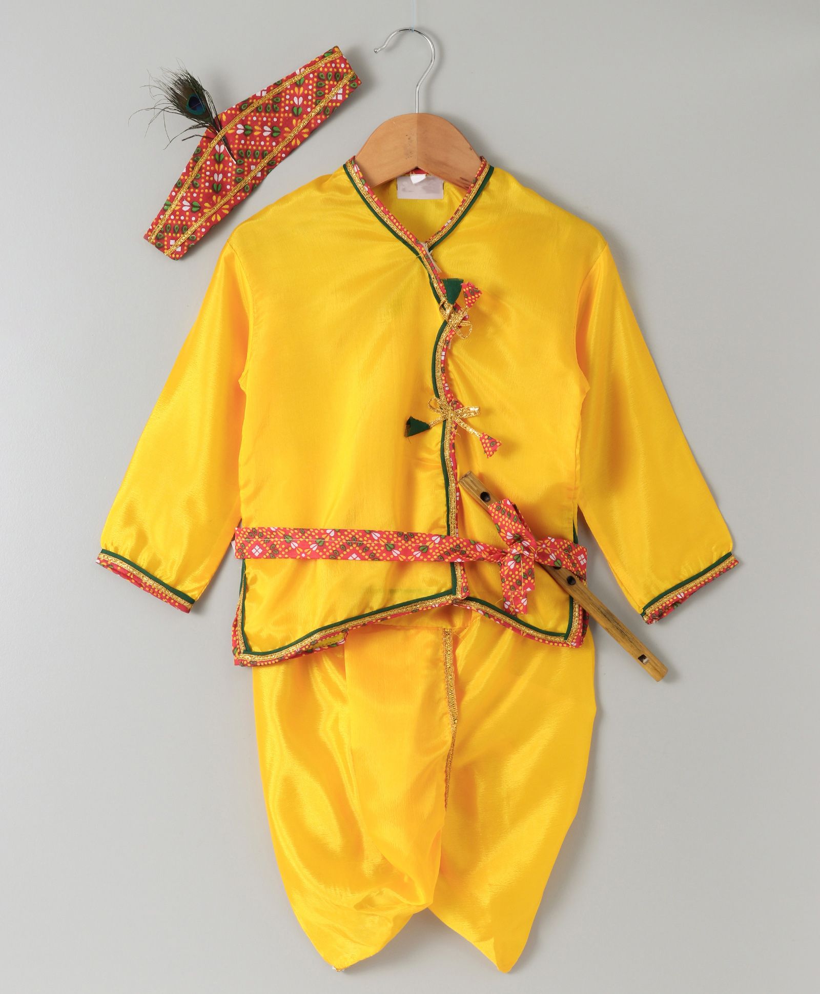 Little Palz Kanhaiya Dhoti & Kurta Set - Yellow