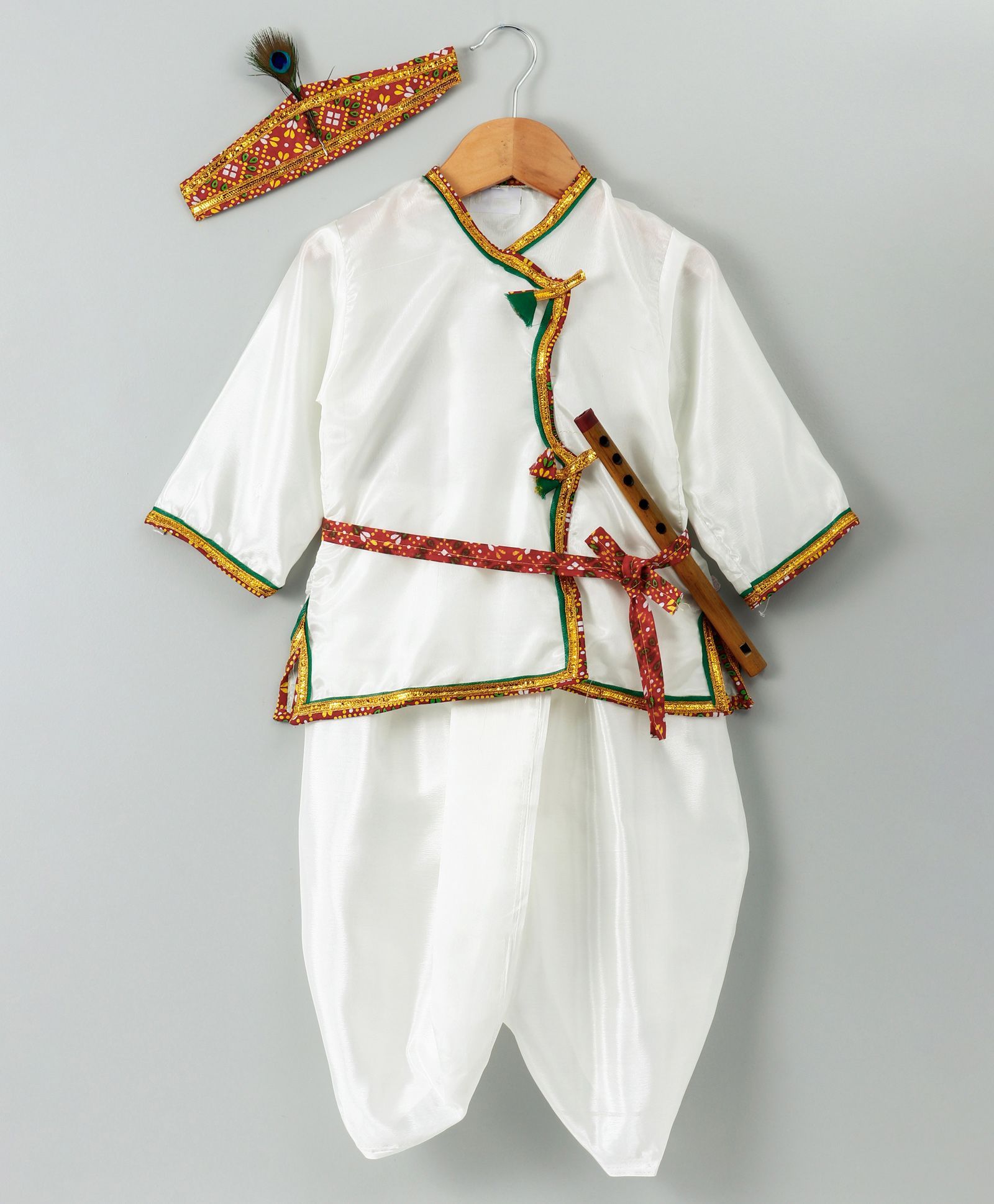Little Palz Kanhaiya Dhoti Kurta Set - White