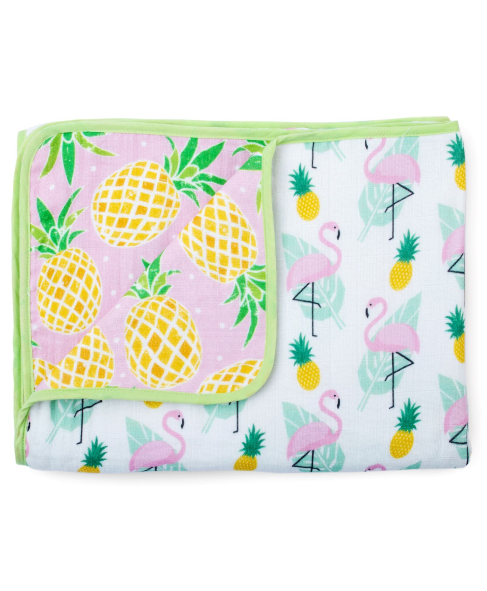 Fancy Fluff Muslin Blanket Tropical Design
