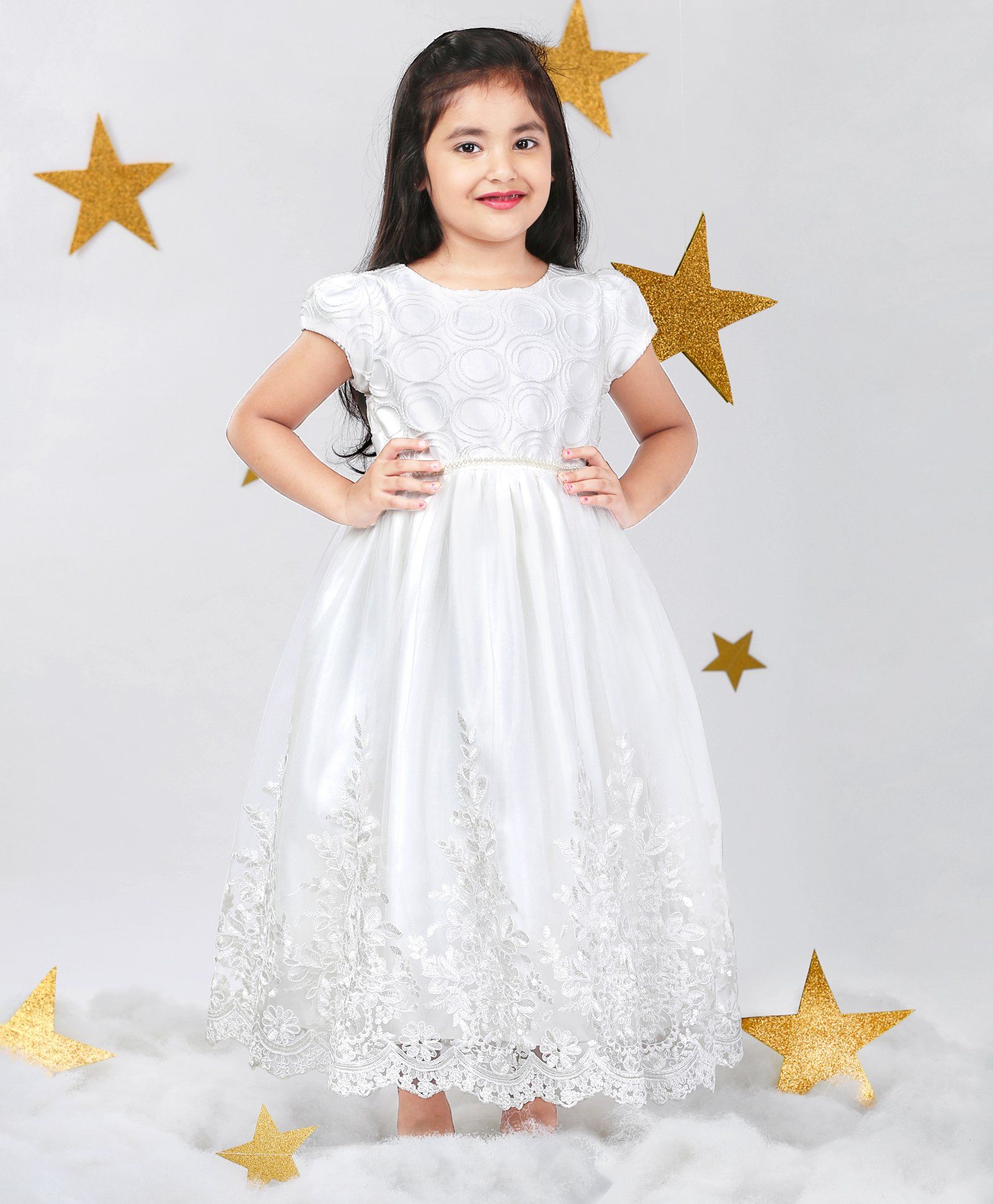 Buy Mark \u0026 Mia Flower Embroidery Work 