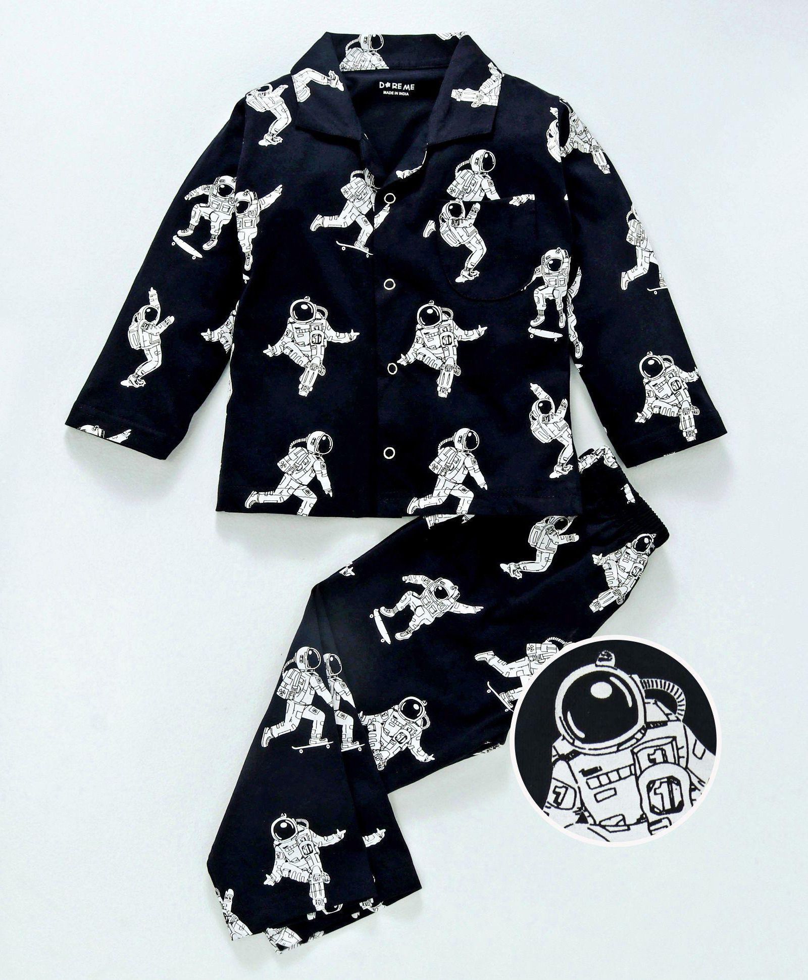 Buy Doreme Full Sleeves Night Suit Astronaut Print Online at desertcartZimbabwe