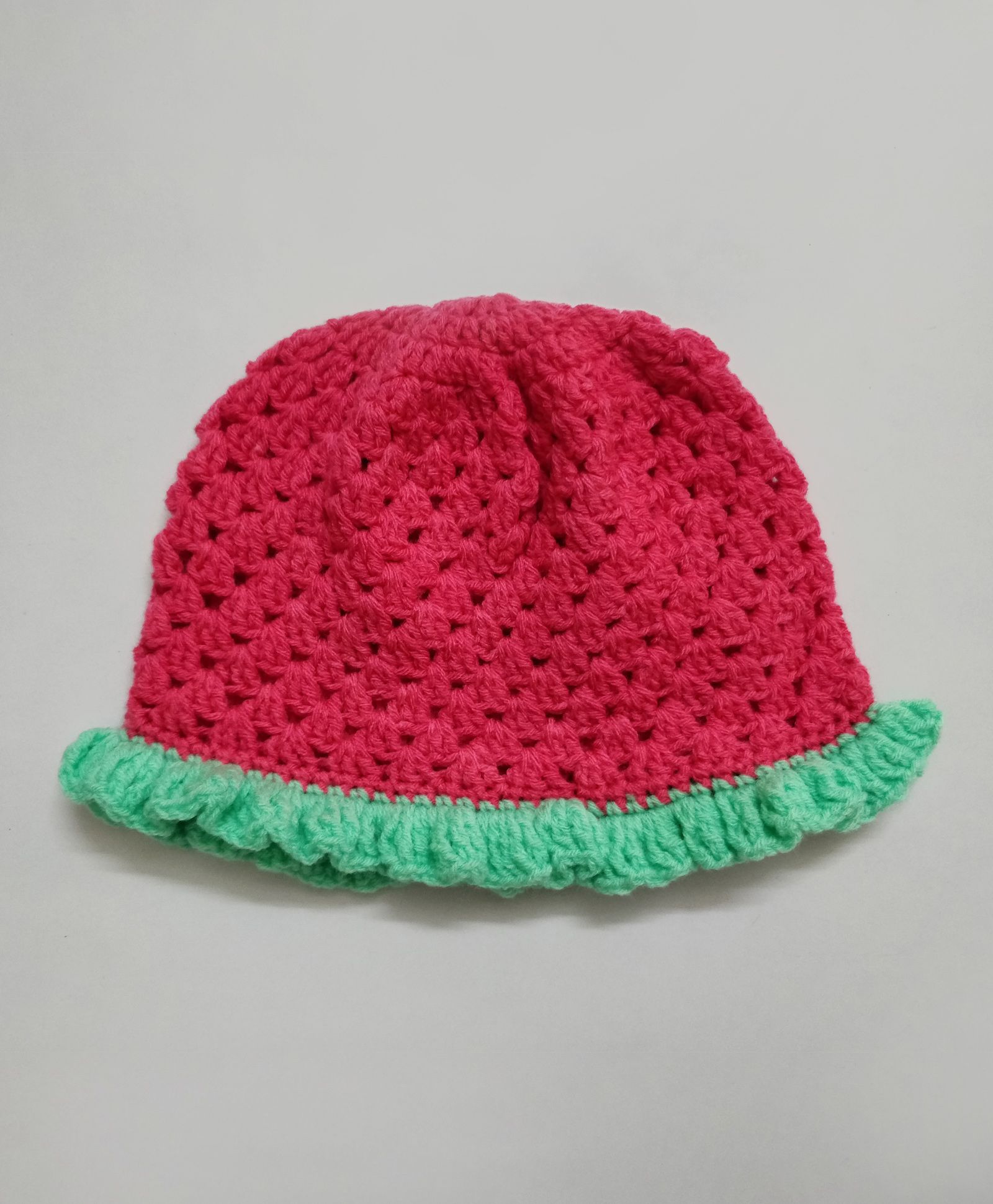 Knit Masters Woolen Cap - Fuchsia Green