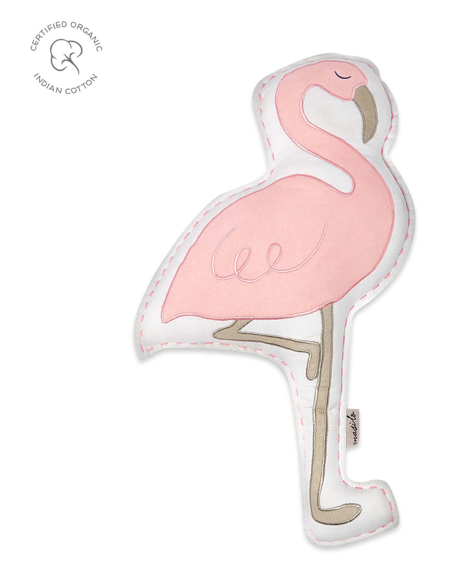 flamingo shaped cushion