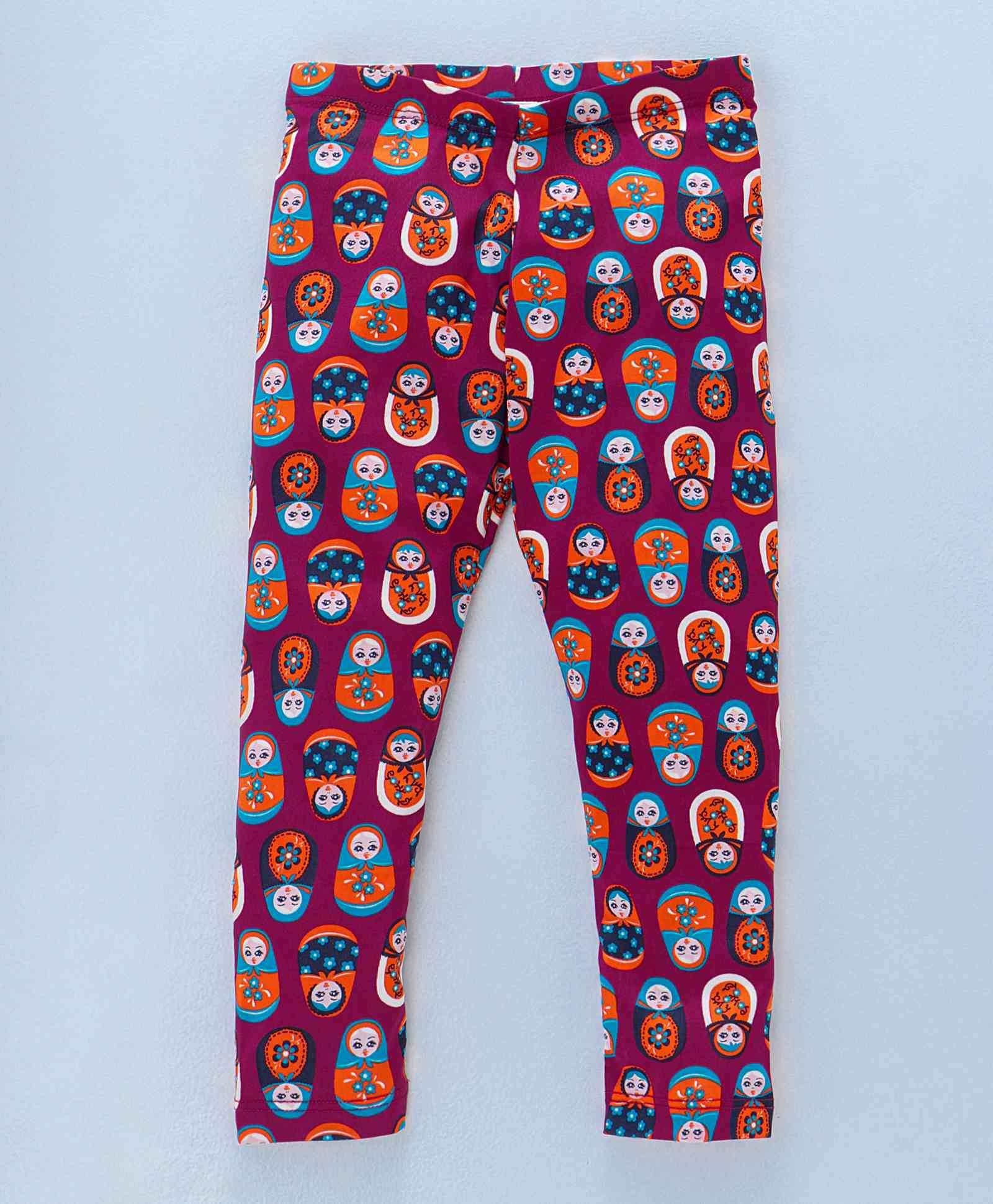 Crayonflakes Doll Printed Leggings - Dark Pink