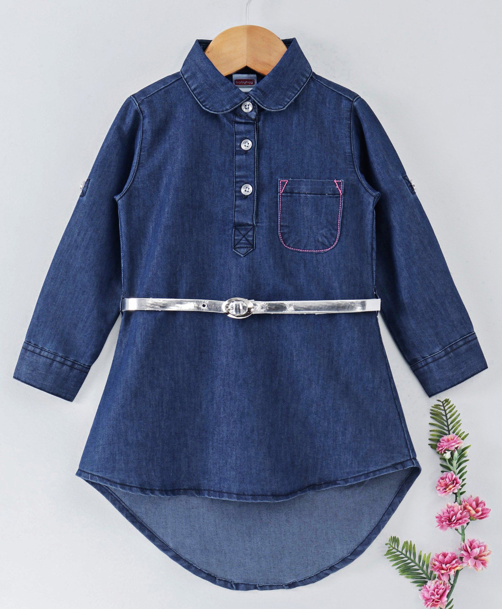 dark blue long frock